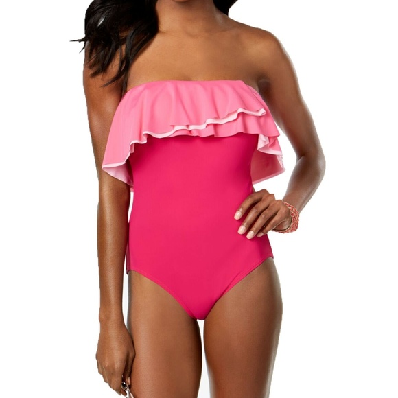 Coco Reef Agate Ruffle Convertible Strap Swimsuit - Picture 1 of 2